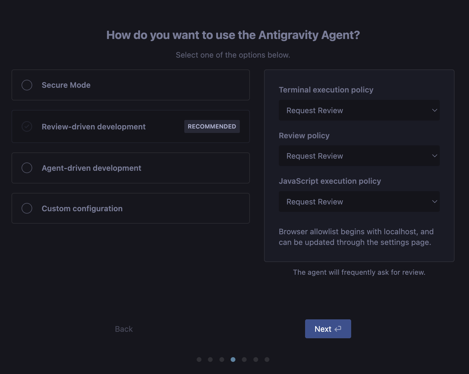 Màn hình chào mừng Antigravity